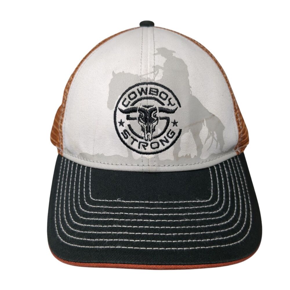 Cowboy Strong Snapback Mesh Back Trucker Hat Multi One Size Buck Wear